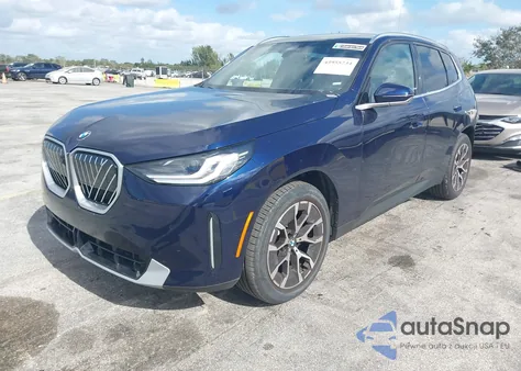 2026 BMW X3 30 xDrive z USA, uszkodzony, nr VIN 5UX53GP0XT9197897